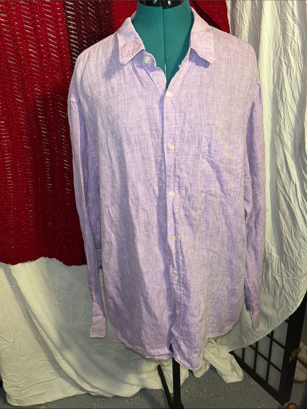 UNTUCKit Lavender Casual Button-Down Shirt size XXL